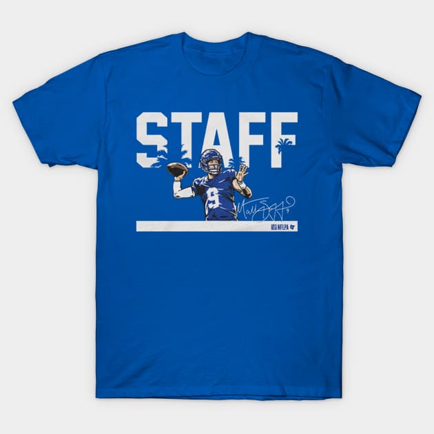 Matthew Stafford Staff T-Shirt by Chunta_Design